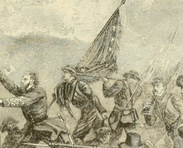 Joseph H. De Castro as the color-bearer during the Gettysburg Campaign